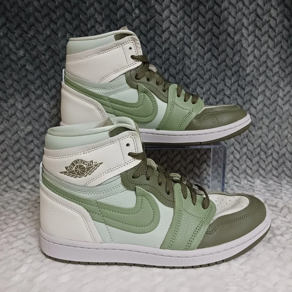 Nike Jordan 1 High Method of Make Medium Olive Women's Sneakers Shoes Size 8.5